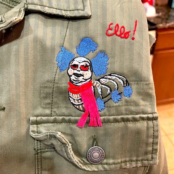 The LABYRINTH Custom embroidered jacket / David Bowie winter teen  Medium 🎄 - Picture 3 of 14